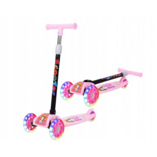 Opvouwbare 3-wieler step roze