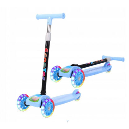 Opvouwbare 3-wieler step blauw
