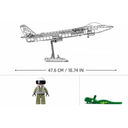 Sluban J20SS Stealth Aircraft metaalgecoate versie - Afbeelding 4