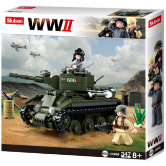 Sluban Militaire Brick Toys Geallieerde Cavalerie Tank