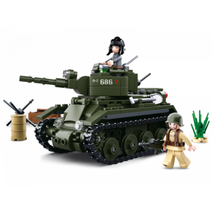 Sluban Militaire Brick Toys Geallieerde Cavalerie Tank - Afbeelding 2