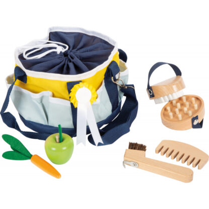 Speelgoedpaardenverzorgingsset met tas, 9-delig - Afbeelding 2