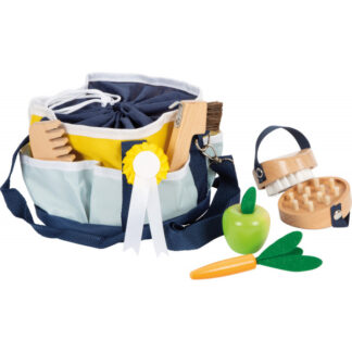 Speelgoedpaardenverzorgingsset met tas, 9-delig